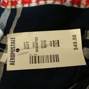 Aeropostale Navy Blue Shirt with Red Accent
